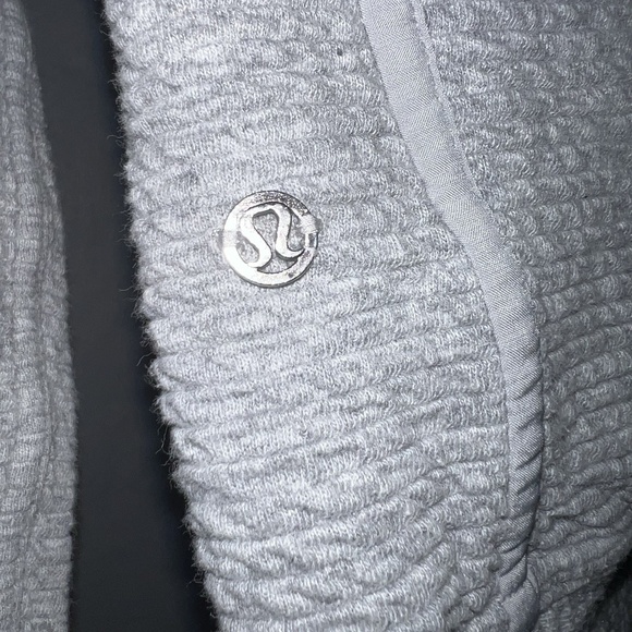 Lululemon Jacket Women's Size Small Textured Gray Full Zip Wool Blend Activewear - Picture 8 of 12